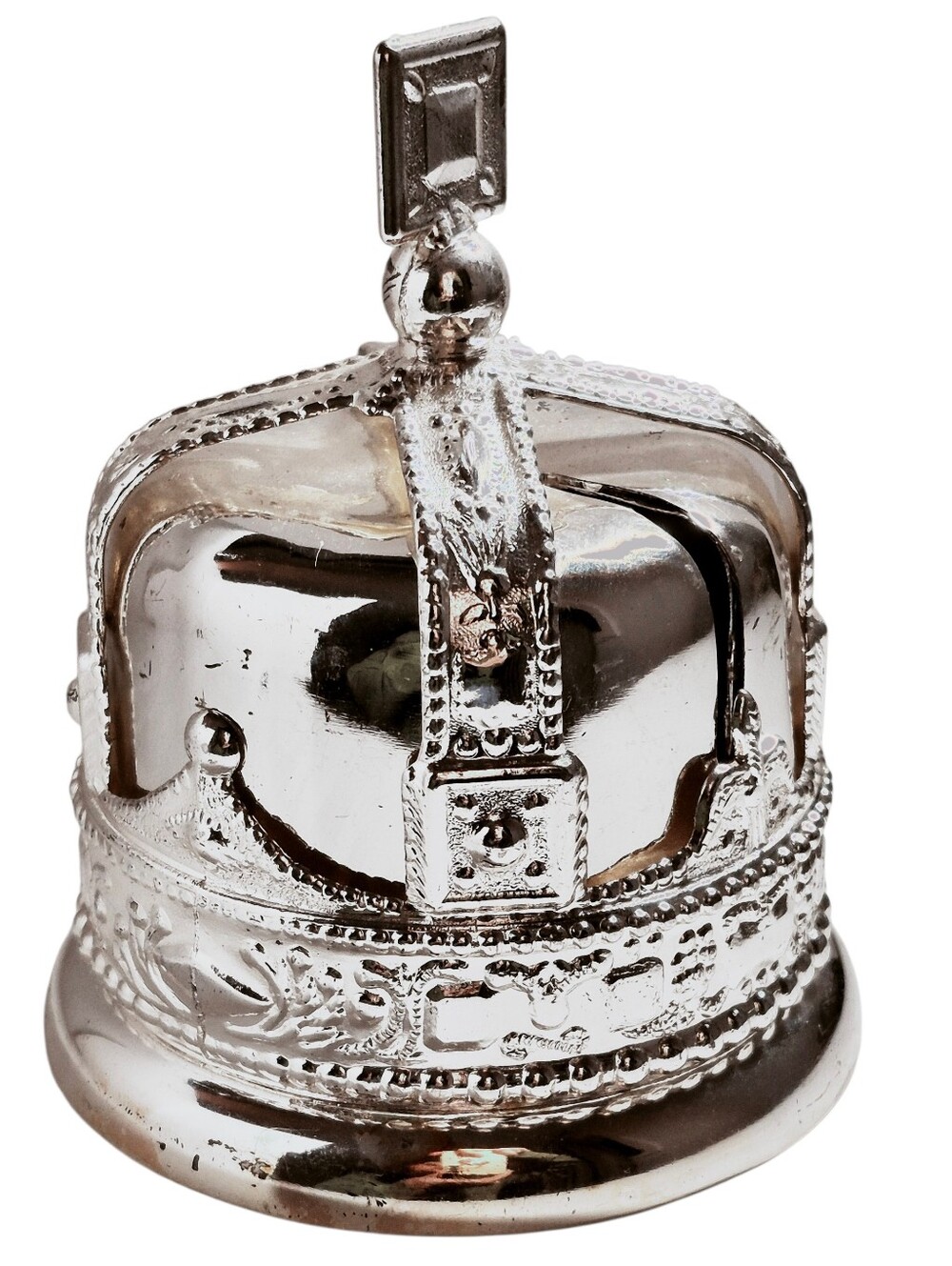 Antique Silverplate Coronation Crown Money Box King George VI Made England